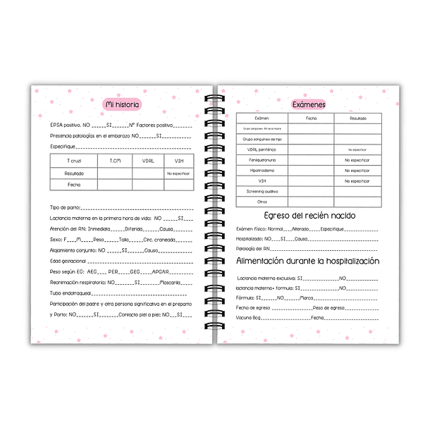 Agenda pediátrica stitch y angel pink- COPIA 5