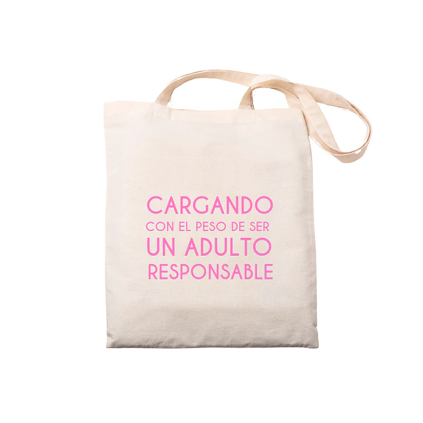 Totebag adulto responsable  1