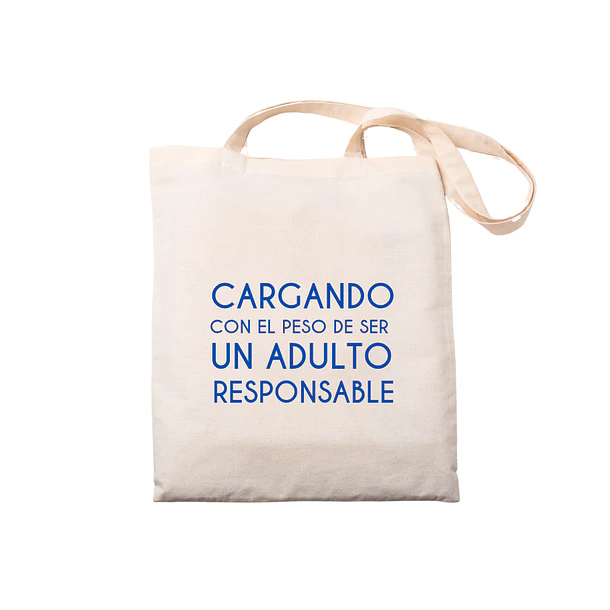 Totebag adulto responsable  6
