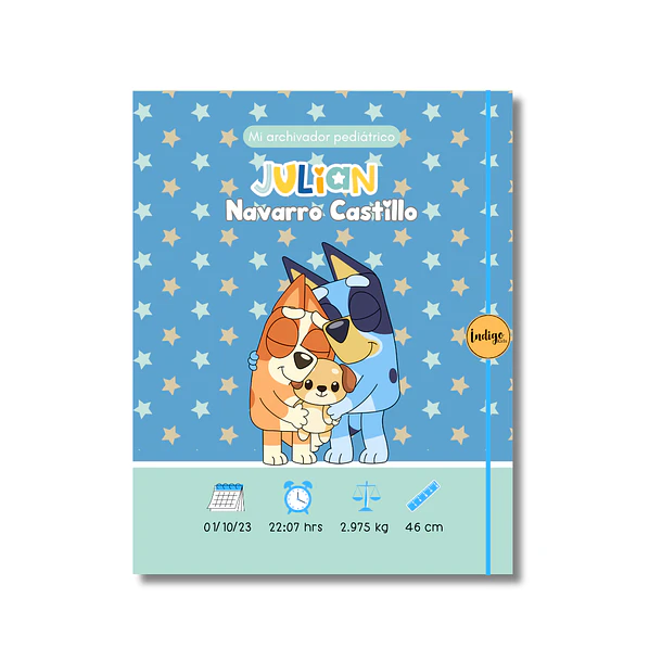 Archivador pediátrico Bluey 