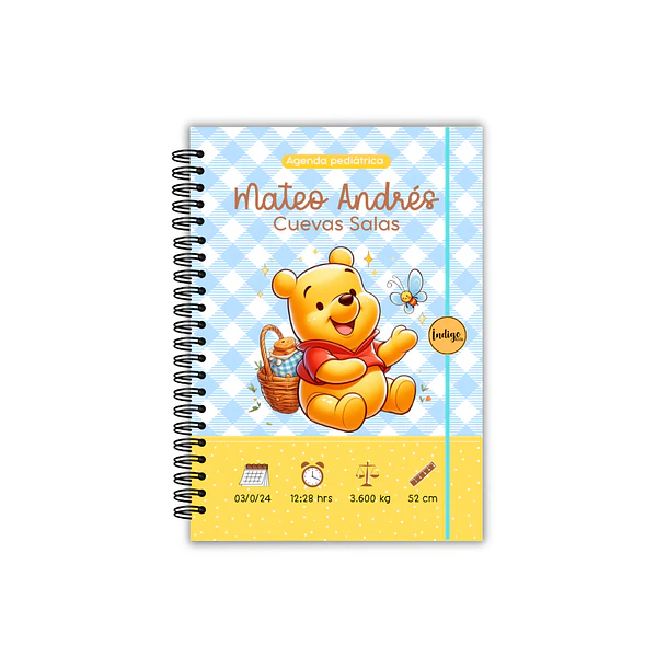 Agenda pediátrica winnie the pooh 