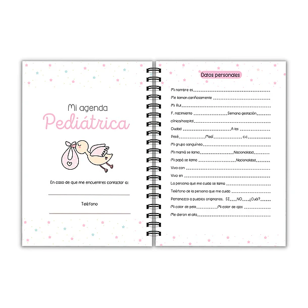 Agenda Pediátrica minnie durmiendo
