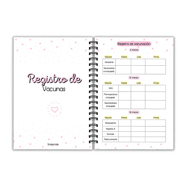 Agenda pediátrica dinosaurio arcoiris 7