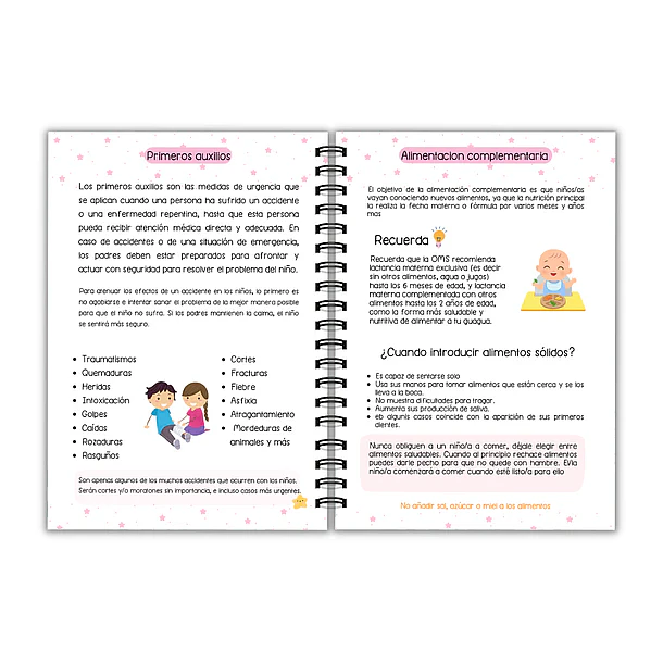 Agenda pediátrica dinosaurio arcoiris 10