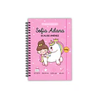 Agenda pediátrica niña unicornio 1