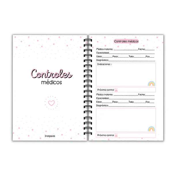 Agenda pediátrica osita del cielo 4