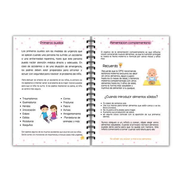 Agenda pediátrica mariposas  pastel 6