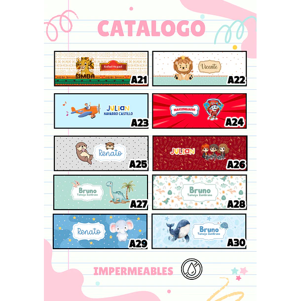Set de 3 Estuches de muda diseños varios 7