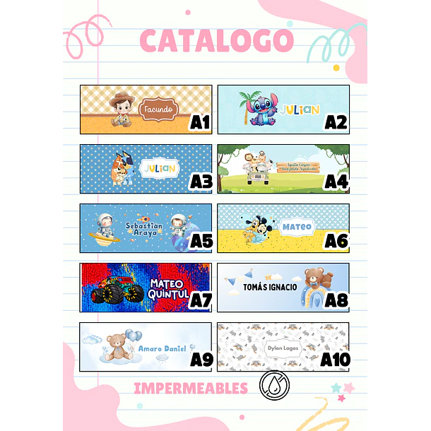 Set de 3 Estuches de muda diseños varios 5