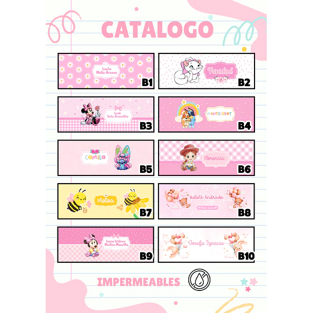 Set de 4 Estuches de muda diseños varios 2