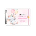 Libro buenos deseos baby shower elefante 3
