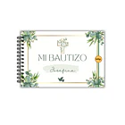 Libro de recuerdos bautismo verde 1