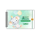 Libro buenos deseos baby shower elefante 4