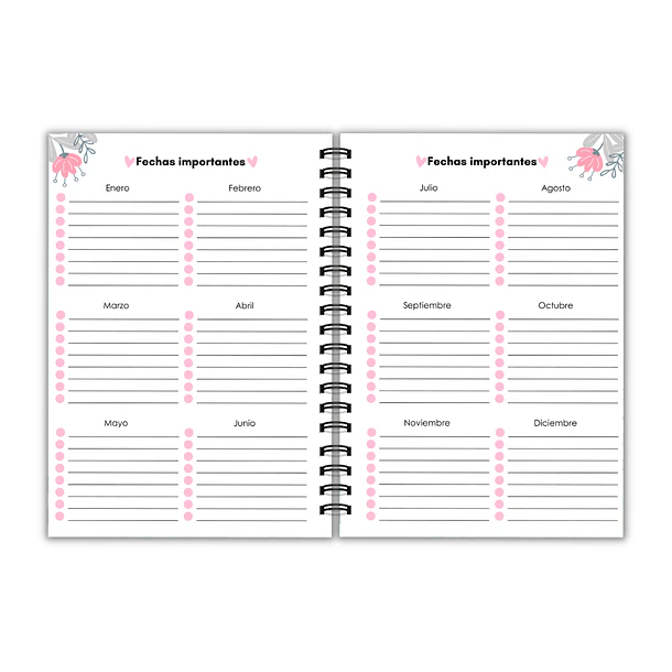 Agenda Prenatal cielo azul 4