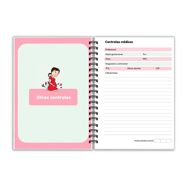 Agenda Prenatal corazón de mamá  17