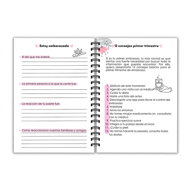 Agenda prenatal amor azul 4
