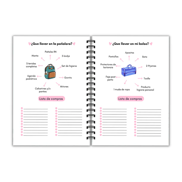 Agenda prenatal amor malva 7