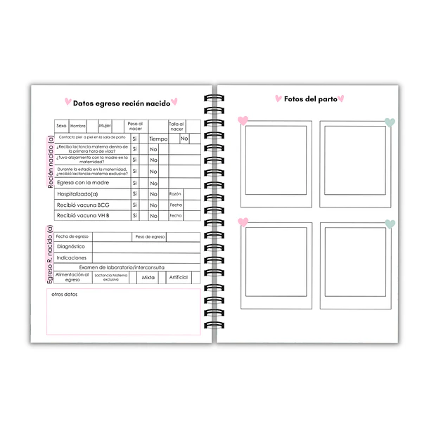 Agenda prenatal amor malva 12