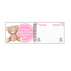 Libro de buenos deseos baby shower osita peluche  3