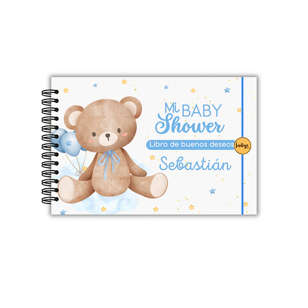Libro de buenos deseos baby osito café  1