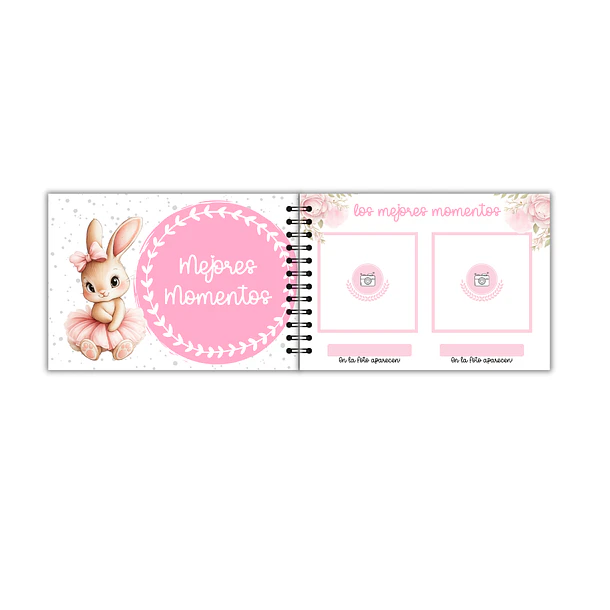 Libro de buenos deseos baby shower conejita love 4