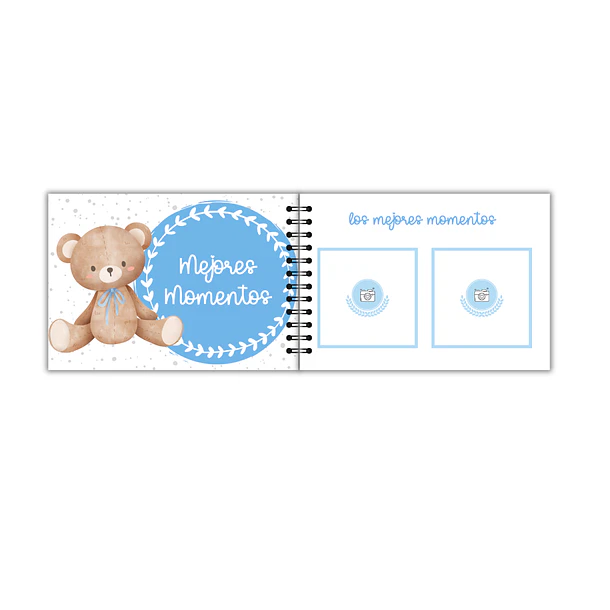 Libro de buenos deseos baby osito café  4