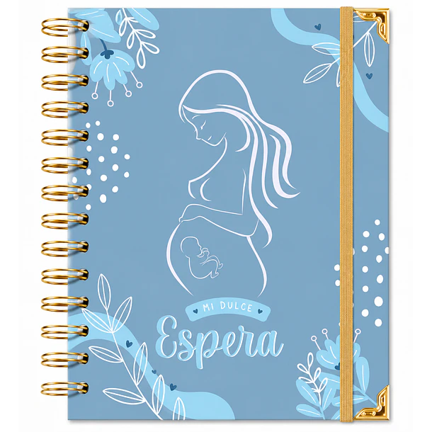 Agenda prenatal Mi dulce espera - Azul