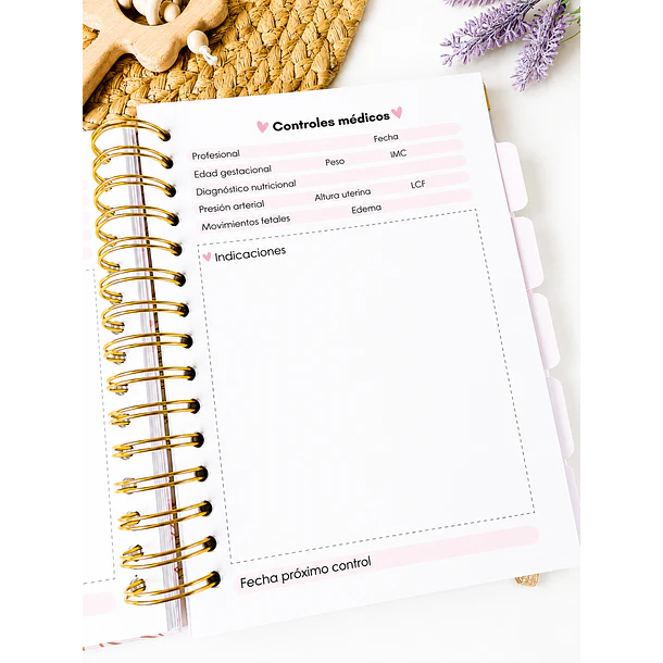 Agenda prenatal Mi dulce espera 9