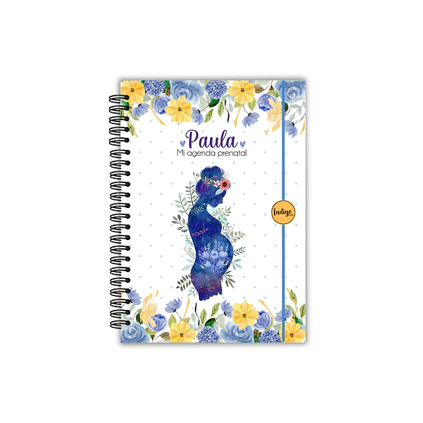 Agenda prenatal flower blue 1