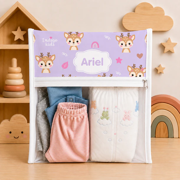 Set de 3 Estuches para mudas del bebé personalizado  11