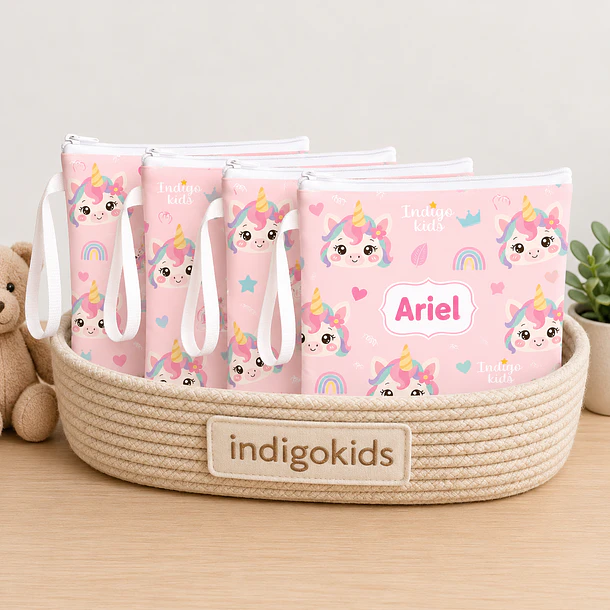 Set de 4 Bolsas  para mudas del bebé personalizado  12