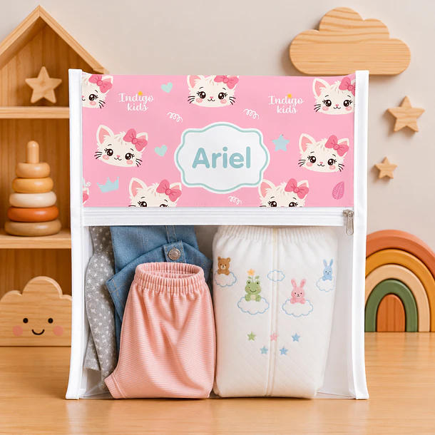 Set de 4 Estuches para mudas del bebé personalizado  15