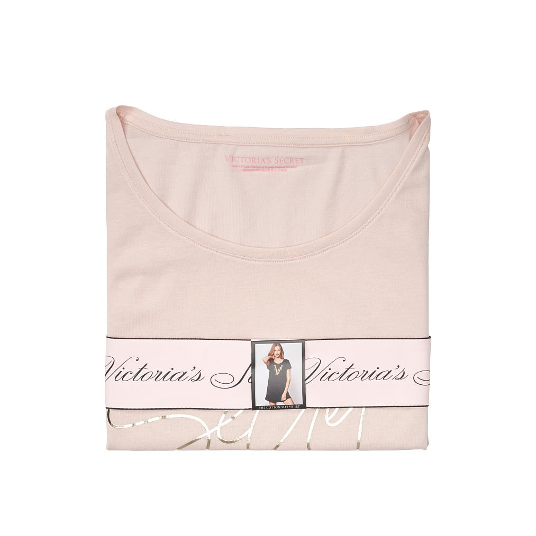 Camisa de dormir rosa pastel Victoria Secret
