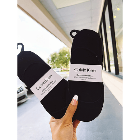 Calcetines Invisibles Negro Calvin Klein