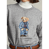 Polo Bear Fleece Sweatshirt Vintage Gray