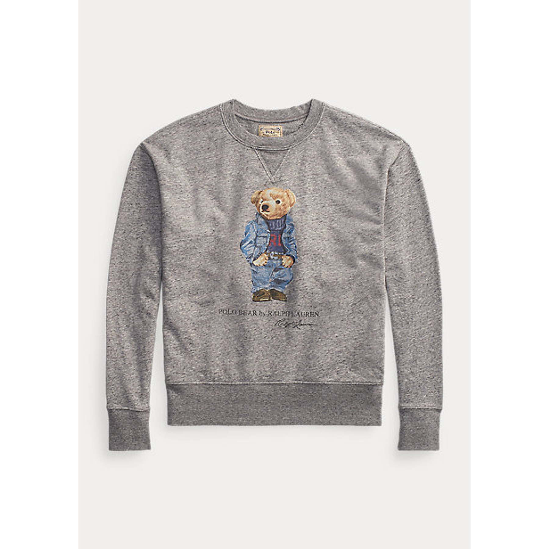 Polo Bear Fleece Sweatshirt Vintage Gray