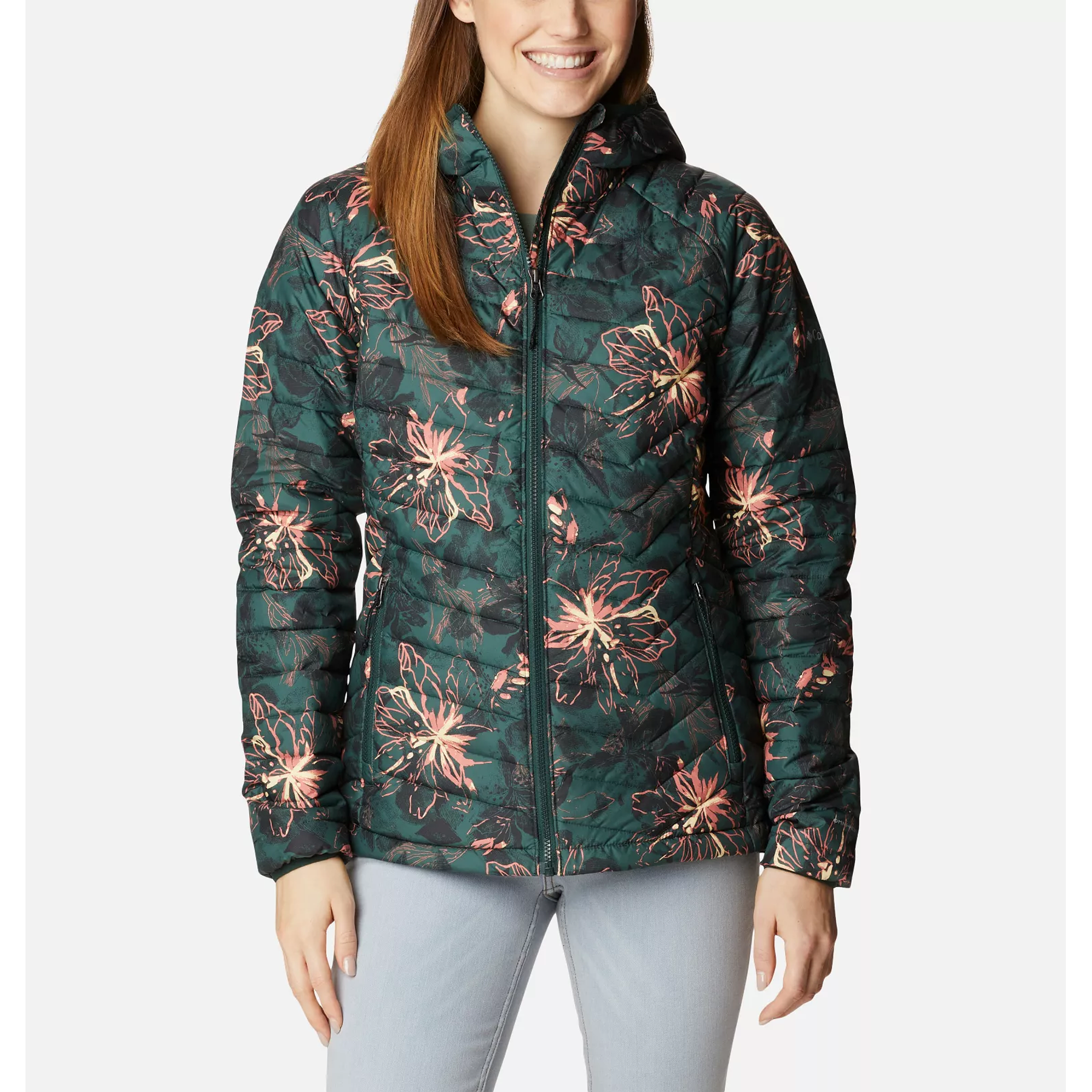 Powder Lite™ Hooded Jacket  Spruce Aurelian Print