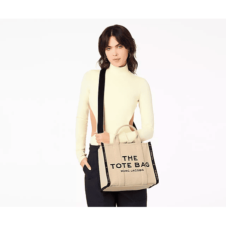 The Tote Bag Medium - Jacquard Warm Sand