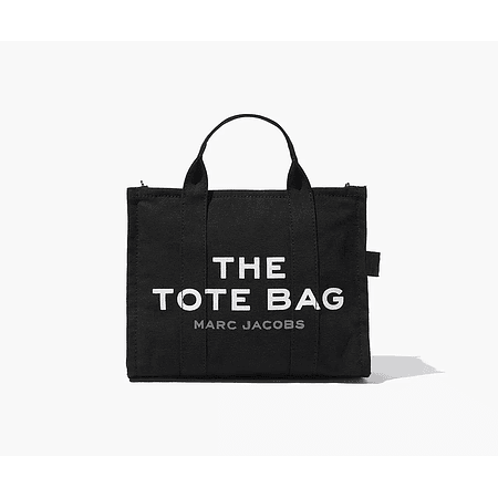 The Tote Bag Medium Canvas Black