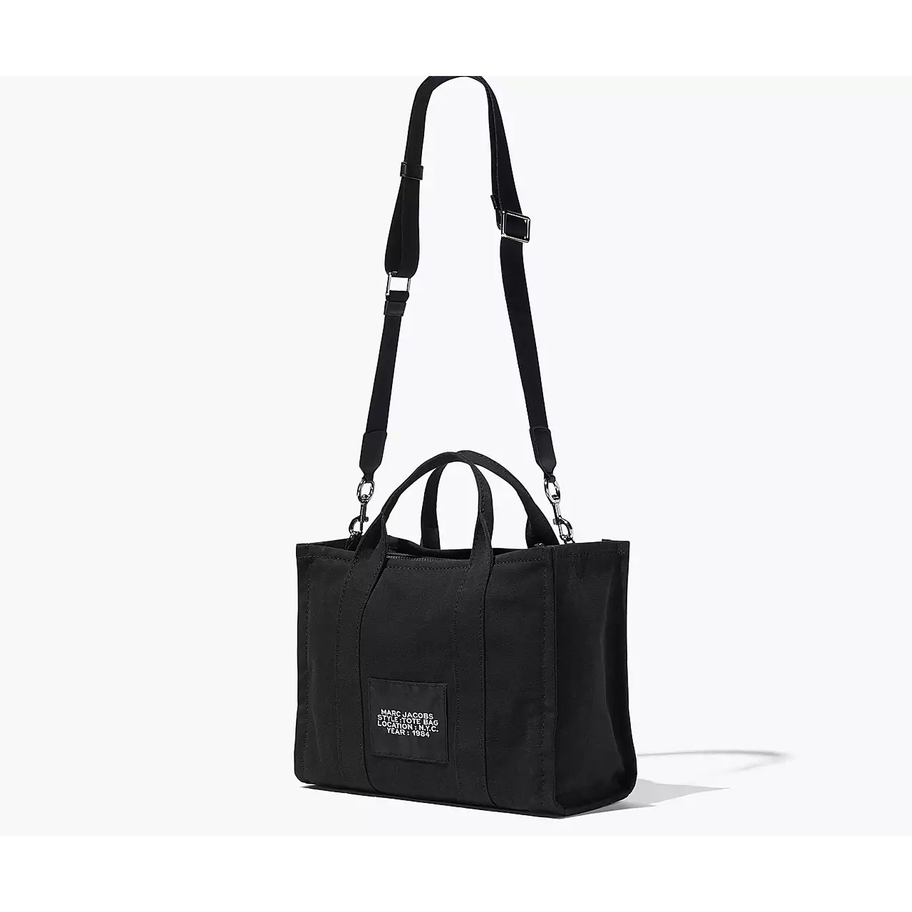 The Tote Bag Medium Canvas Black