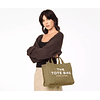 The Tote Bag Medium Canvas Slate Green