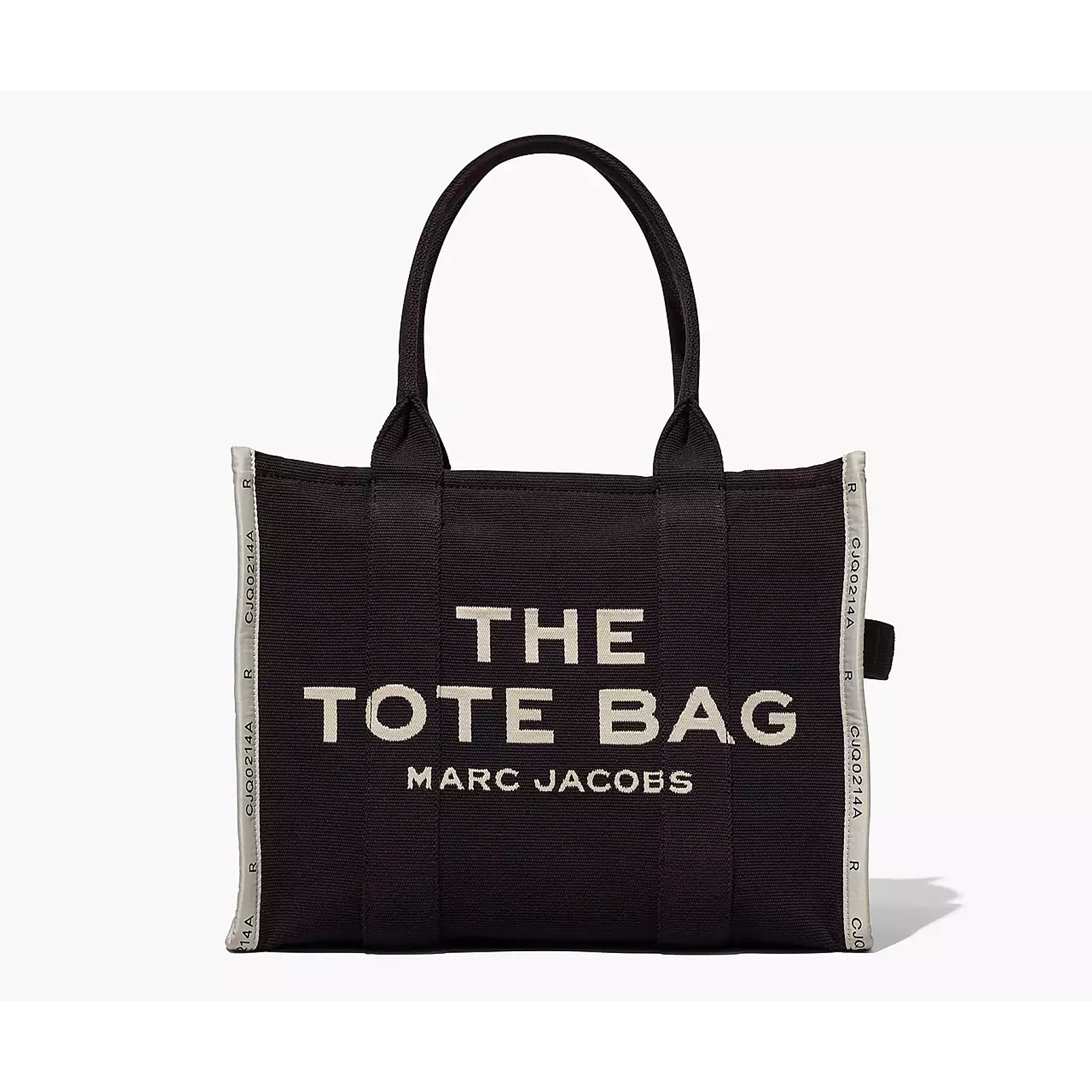 The Tote Bag Large Jacquard Black