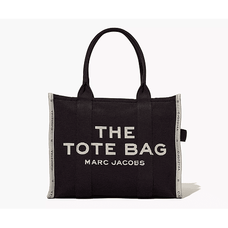 The Tote Bag Large Jacquard Black