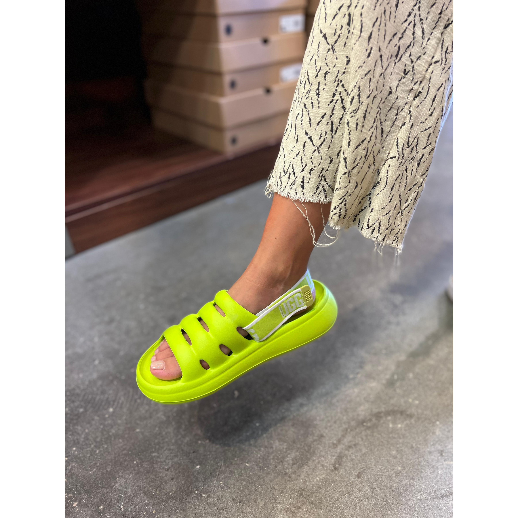 Sandalias UGG Lime Green