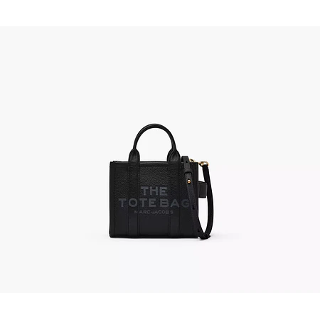 The Tote Bag Small Cuero Petal Black