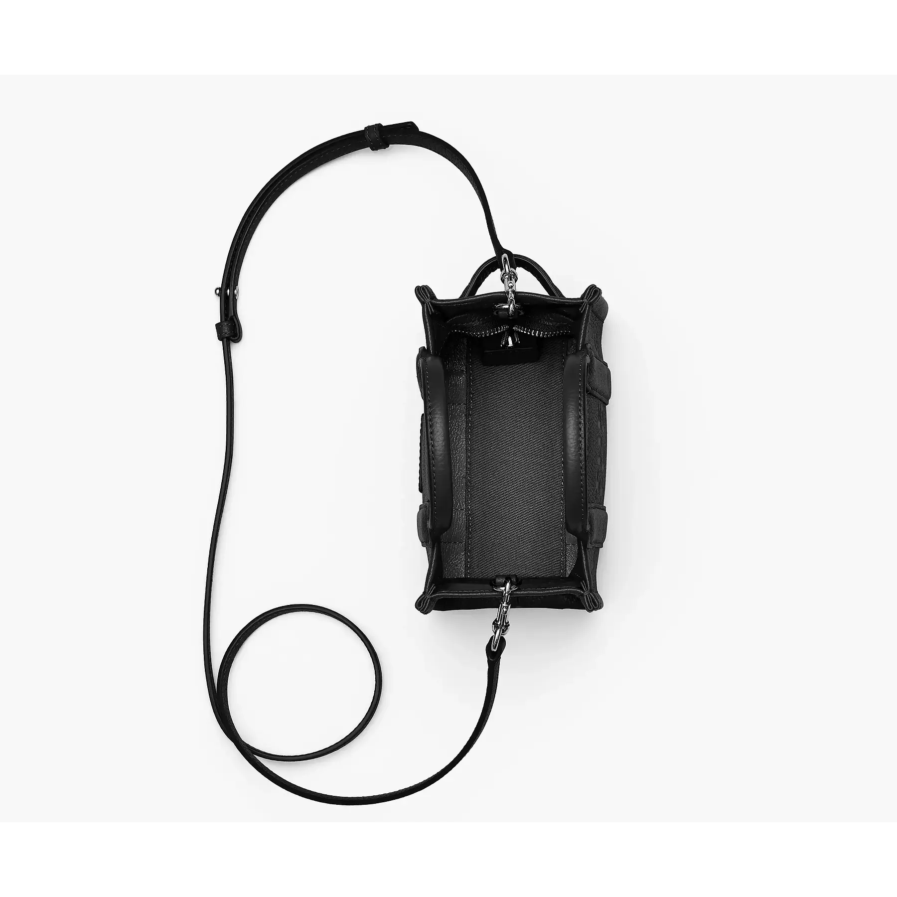 The Tote Bag Small Cuero Petal Black