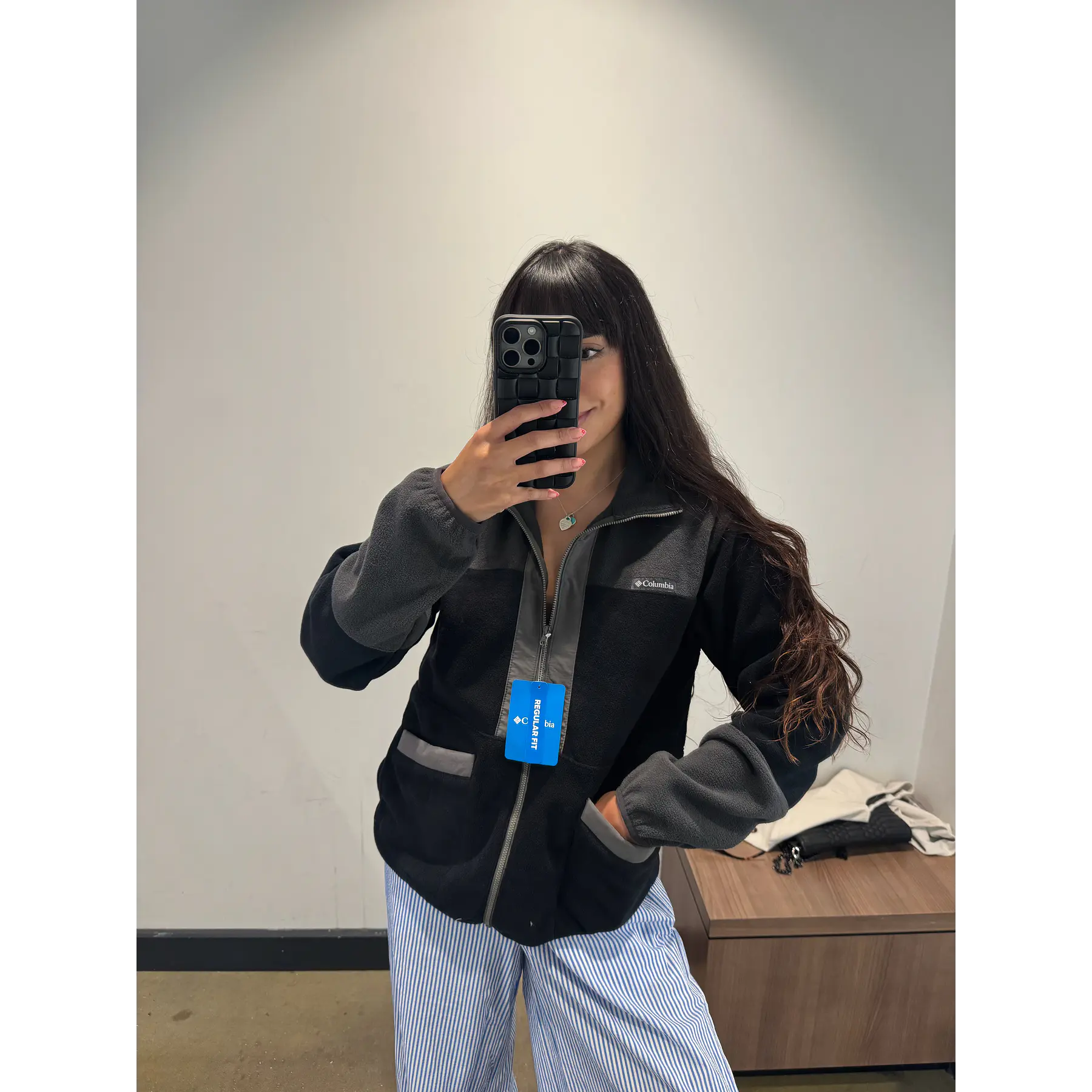 Fleece Full zipper negro Columbia