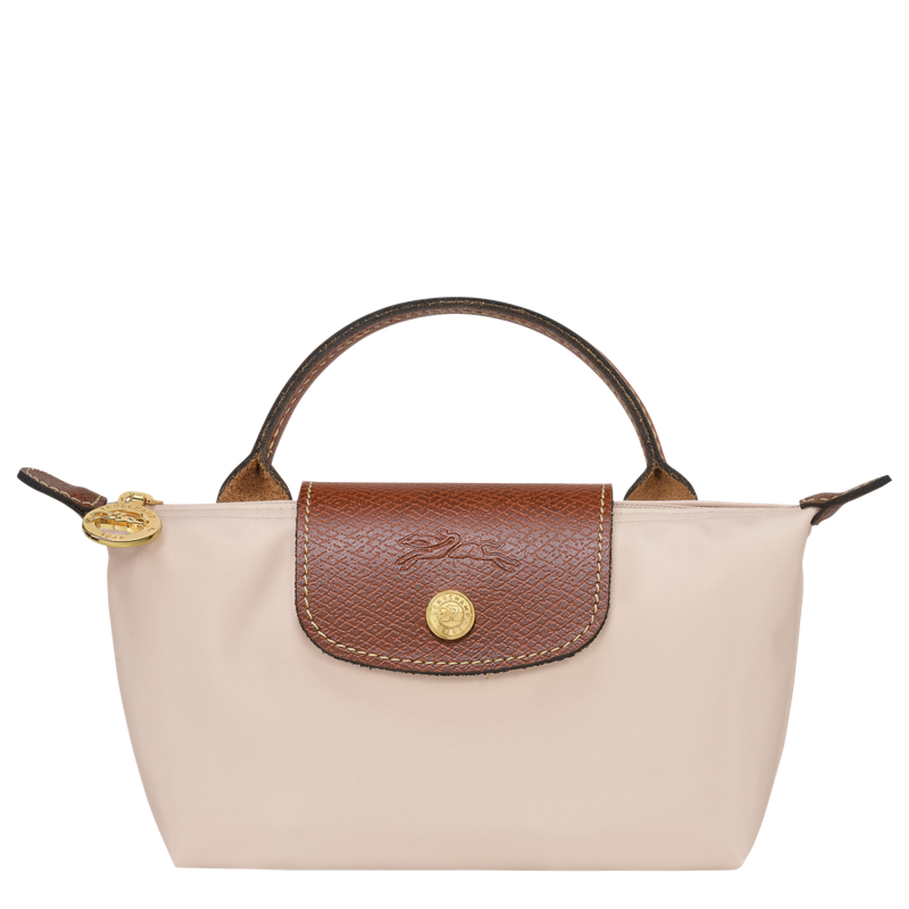 LE PLIAGE ORIGINAL POUCH WITH HANDLE MINI BEIGE