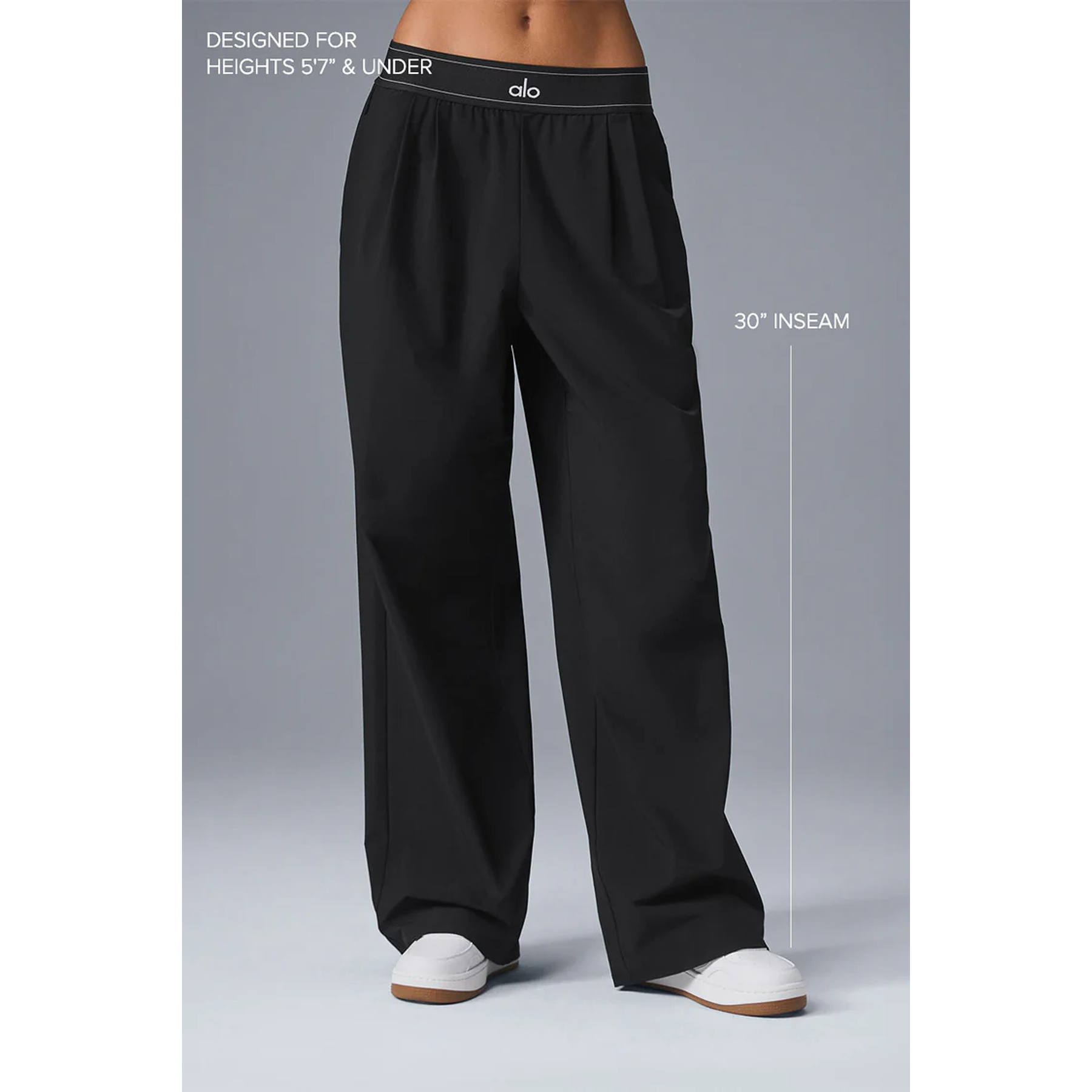 ALO YOGA - Suit Up Trouser (Regular) - Black 