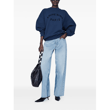 Anine Bing Jaci Paris-logo sweatshirt